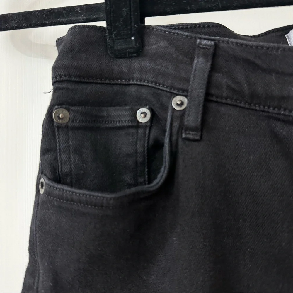 Agolde Sophie Low Rise Black Skinny Jeans, Size 27